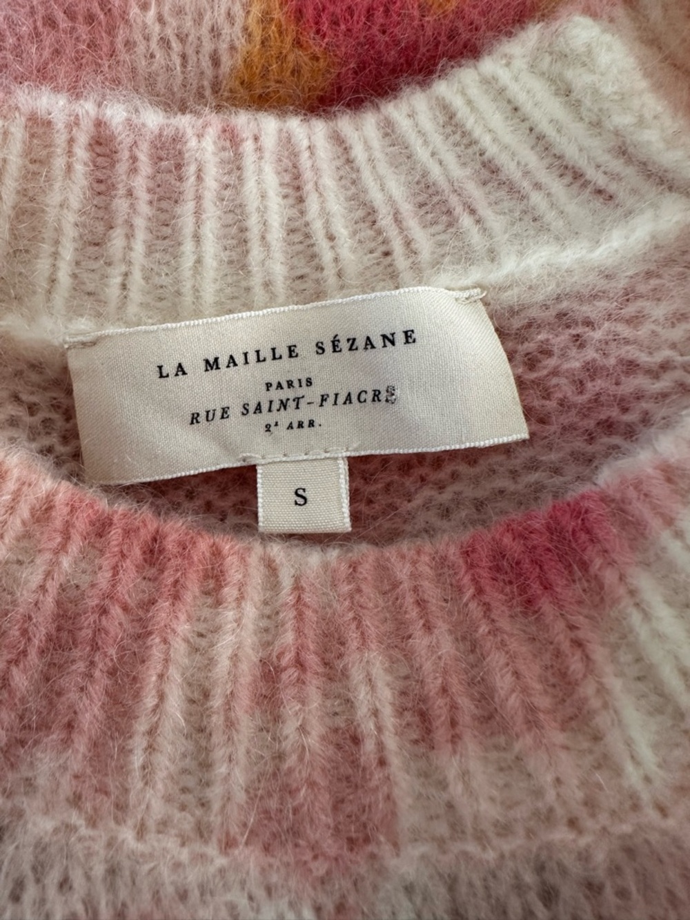 Sezane wool mohair Clarissa jumper in London Bouquet size Small - Picture 7 of 8